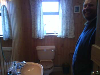 Bathroom & Peter