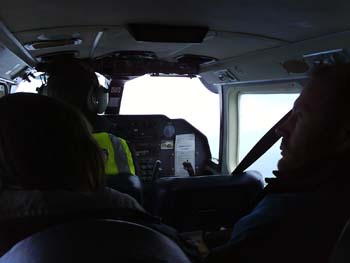 peter & Victoria on the Plane